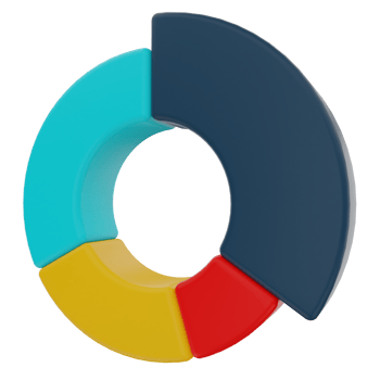 Doughnut Chart 3D Illustration png