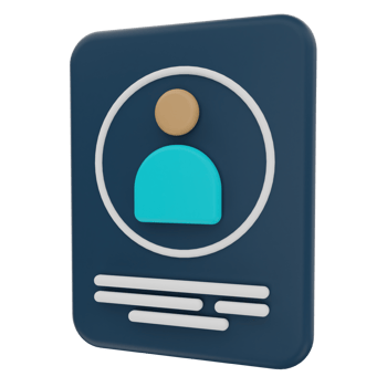 ID Card 3D Illustration png
