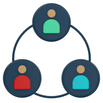 Cooperation 3D Illustration png