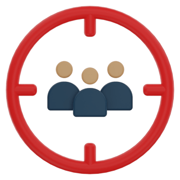 Target Audience 3D Illustration png
