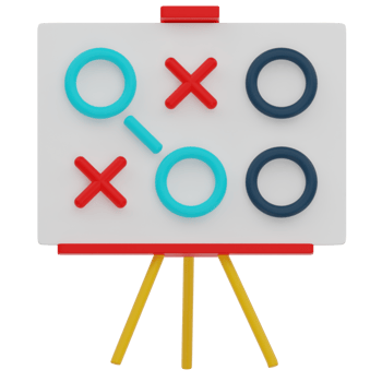 Strategic Plan 3D Illustration png