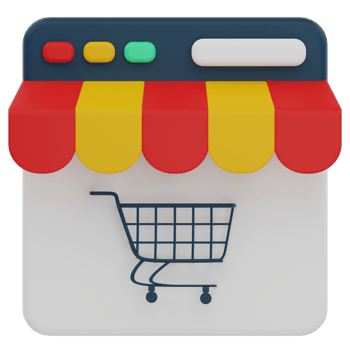 Online Shop 3D Illustration png