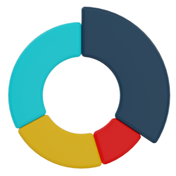 Doughnut Chart 3D Illustration png