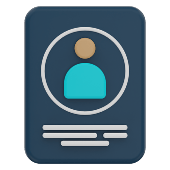 ID Card 3D Illustration png