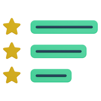 Review 3D Illustration png