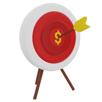 Shopping Target 3D Illustration png