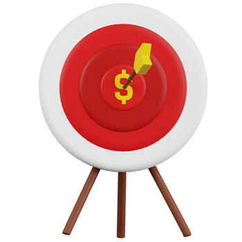 Shopping Target 3D Illustration png