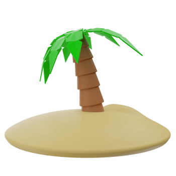 Coconut Tree 3D Illustration png