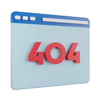 404 Error 3D Illustration png