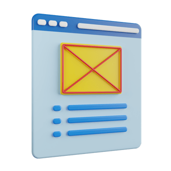 Web Layout 3D Illustration png