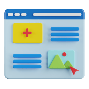 Website Designing 3D Illustration png
