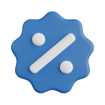 Discount 3D Illustration png