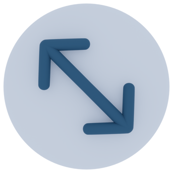 Full Screen Arrow 3D Illustration png