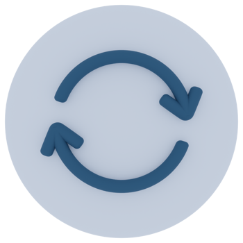 Synchronize Arrow 3D Illustration png