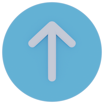 Up Arrow 3D Illustration png