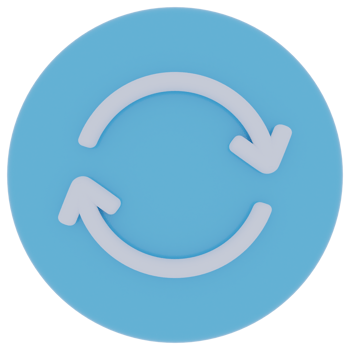 Synchronize Arrow 3D Illustration png
