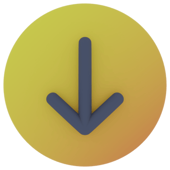 Down Arrow 3D Illustration png