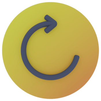 Reload Arrow 3D Illustration png