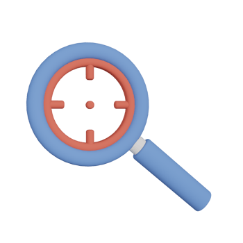 Search Target 3D Illustration png