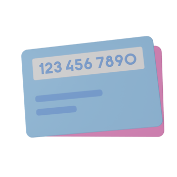 Credit Card 3D Illustration png
