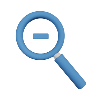 Zoom Out 3D Illustration png
