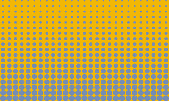 Abstract background modern hipster futuristic graphic. Yellow background with stripes. Blue and yellow colorful shrink circle vector
