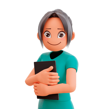Healthcare and medicine concept - smiling nurse 3d render png