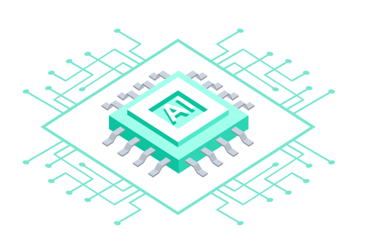 green artificial intelligence technology circuit png file