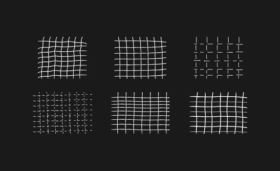 Set of abstract grid vector