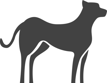 animal silhouette isolated on transparent background png