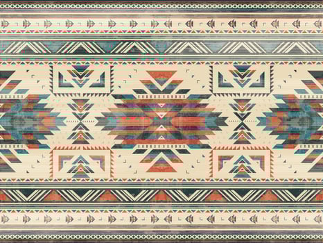 Native american indian ornament pattern geometric ethnic textile texture tribal aztec pattern navajo mexican fabric seamless Vector decoration fashion