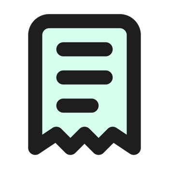 Bill flat color outline icon png
