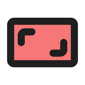 Cinema flat color outline icon png