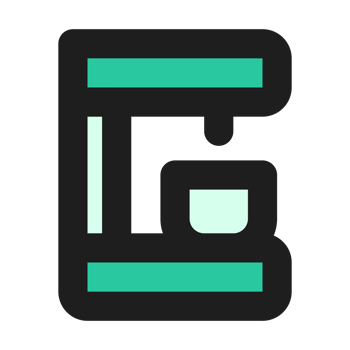 Coffee flat color outline icon png