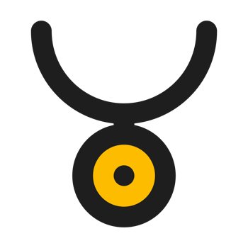 Necklace flat color outline icon png