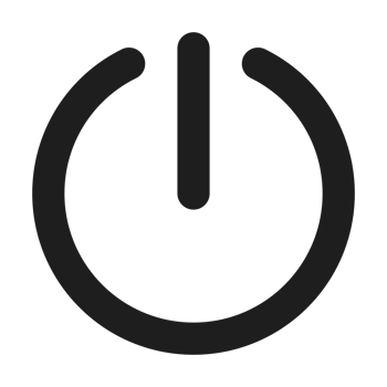Power flat color outline icon png