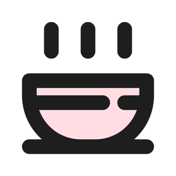 Soup flat color outline icon png