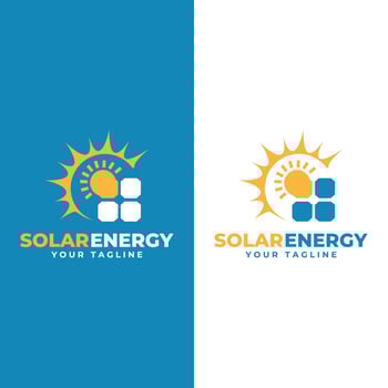 Solar Energy Logo design. Sun power logo vector