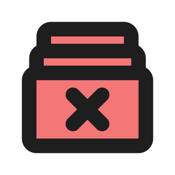 Unsubscribe flat color outline icon png