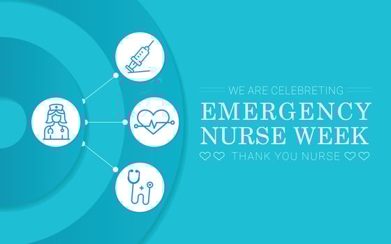 Emergency Nurse Week, Thank you nurse, vector