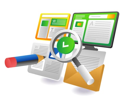 Creatively create digital articles for web blogs vector