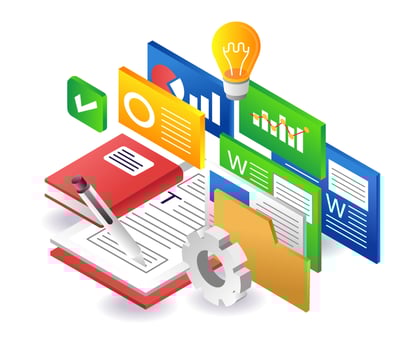 Data analysis articles vector