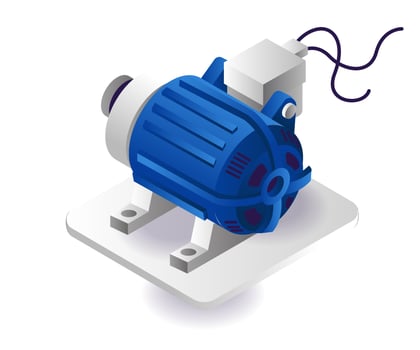 Electric water pump vector