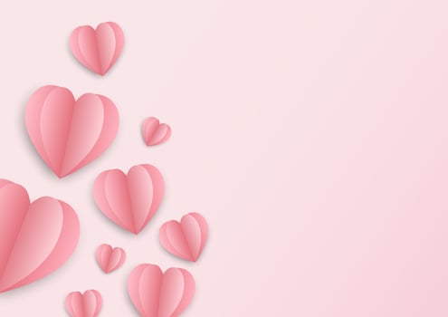 Pink background for valentine festival and wedding vector