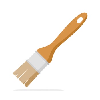 Paint brush isolated on white background vector