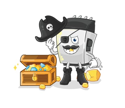 hair clipper character illustration vector
