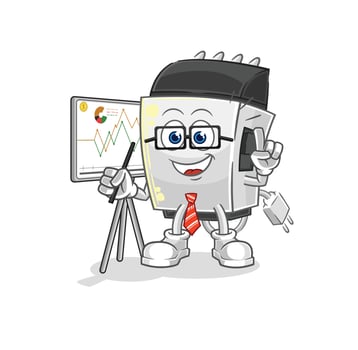 hair clipper character illustration vector