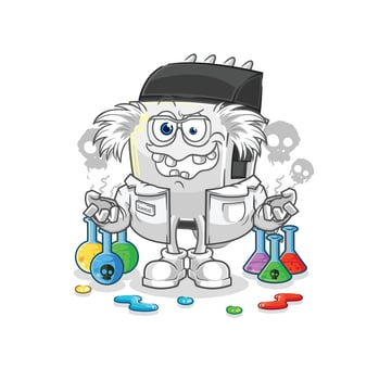 hair clipper mascot vector