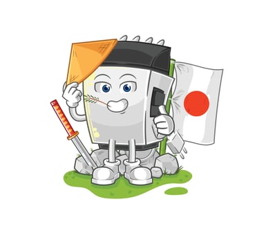 hair clipper cartoon character vector
