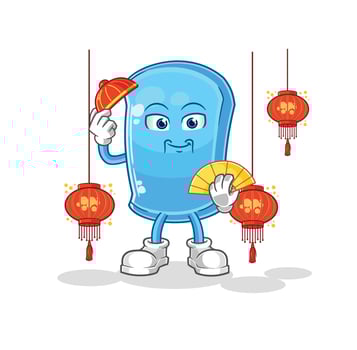 ski board character mascot vector